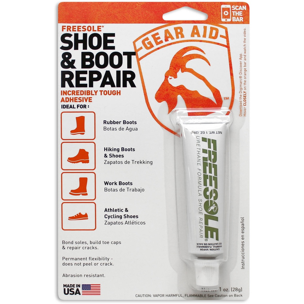 Gear Aid Freesole Urethane Formula Shoe Repair, 1 Oz Tube