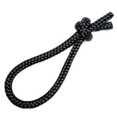 [Cord-18-BLK] 1/8" Nylon Braided Cord, Black