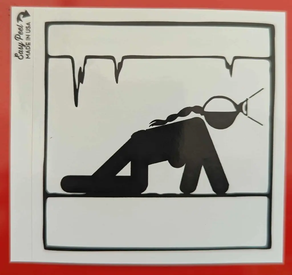 Sticker - Crawling Caver, Female