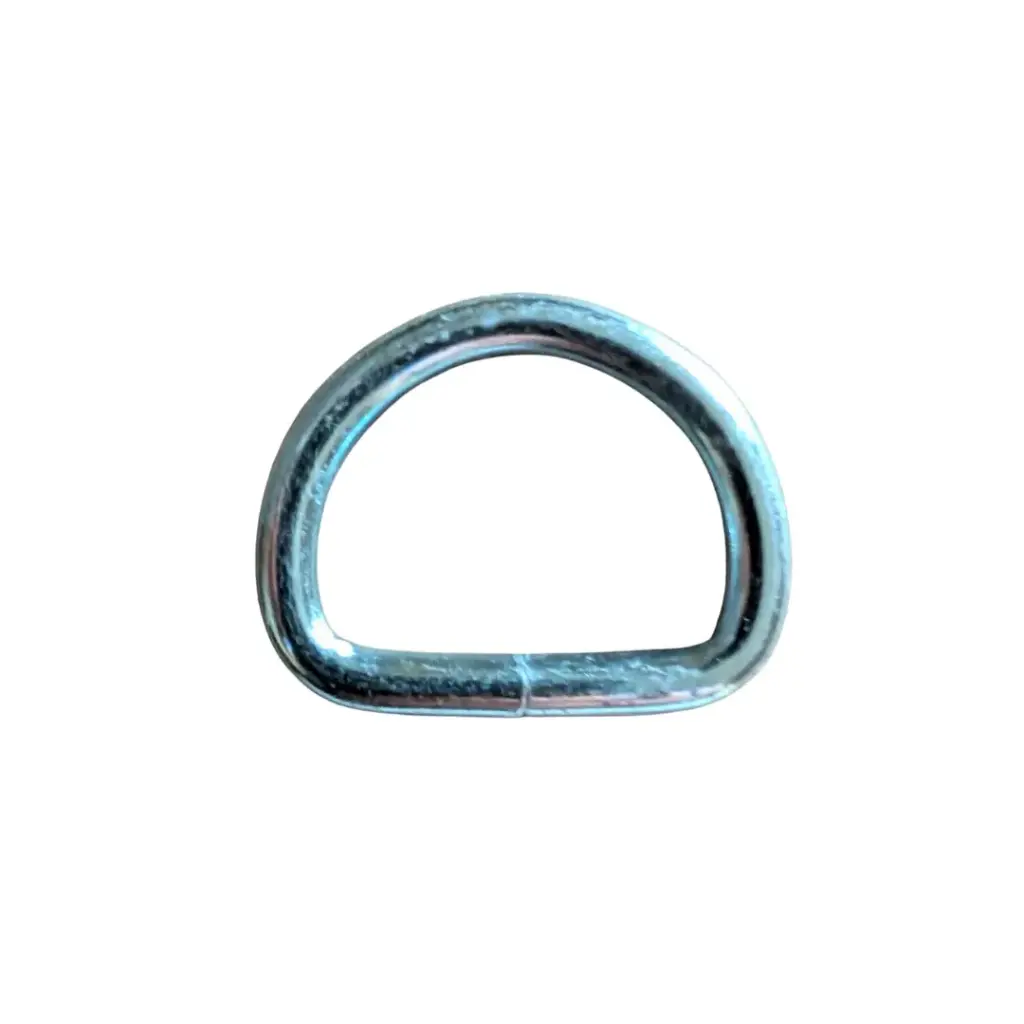 1" Steel D Ring, Zinc Plated, Welded [HD]