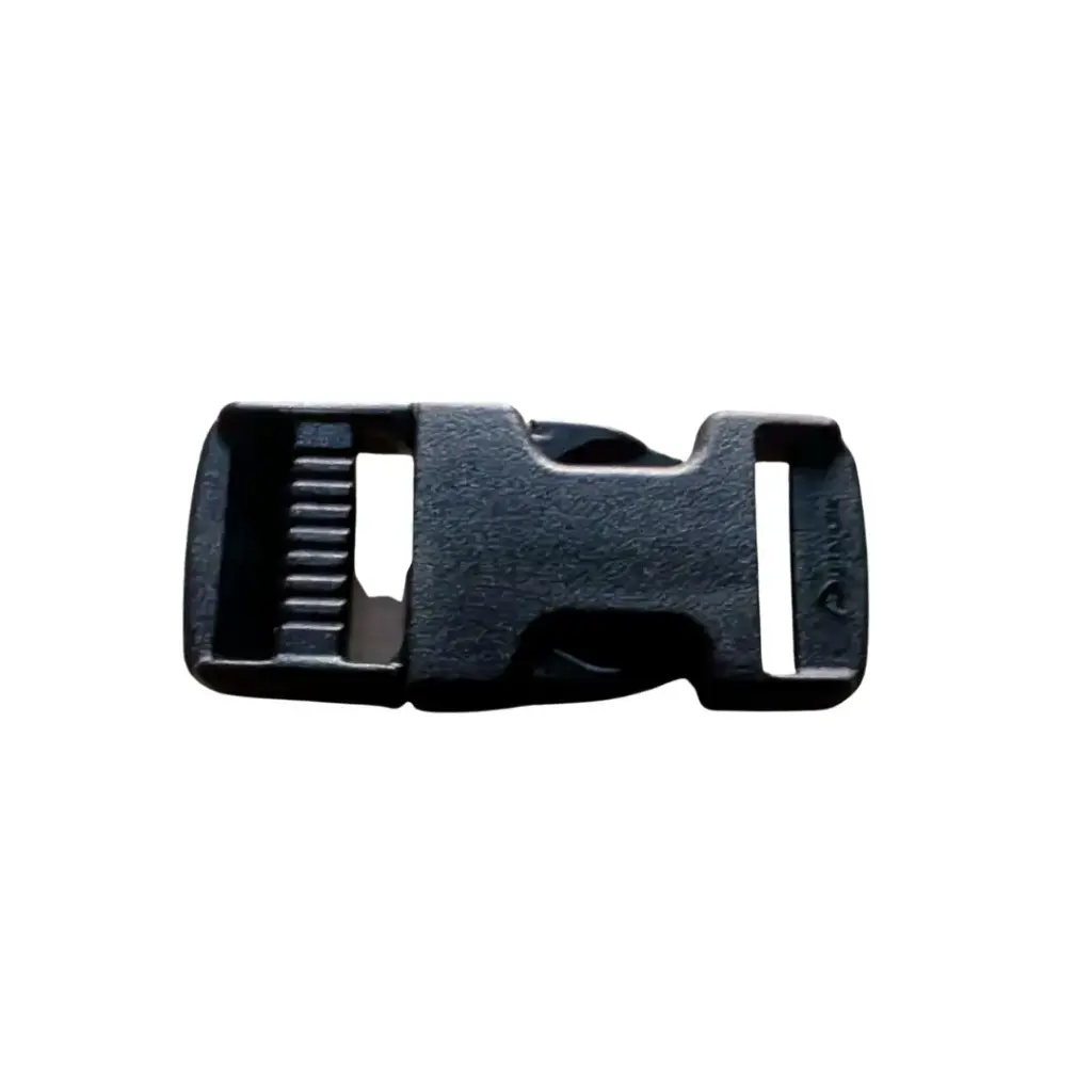 [PSR-34-BLK] 3/4 Inch Plastic Side Release Buckle, Single Adjust, Black