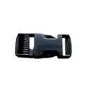3/4 Inch Plastic Side Release Buckle, Single Adjust, Black