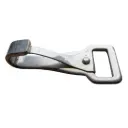 1” Spring Snap Hook, Large, Nickel Plated
