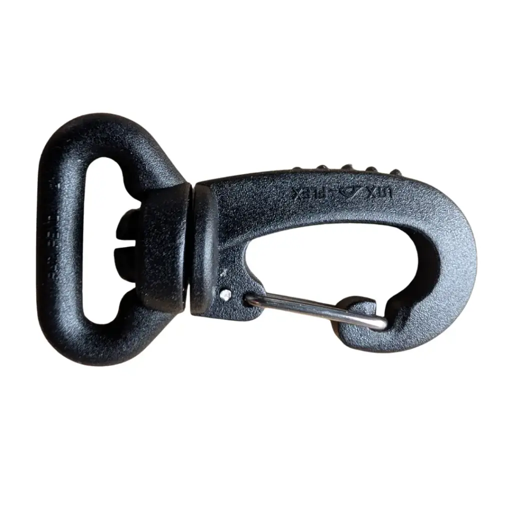 3/4" Plastic Swivel Snap Hook w/ Metal Gate