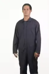 National Textile Long Sleeve Coverall, Navy Blue