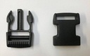 1 Inch Plastic Side Release Buckle, Single Adjust, Black